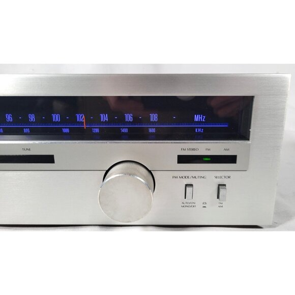 Vintage Sansui T-60 AM/FM Silver Face Stereo Tuner Untested Powers On - Picture 4 of 12